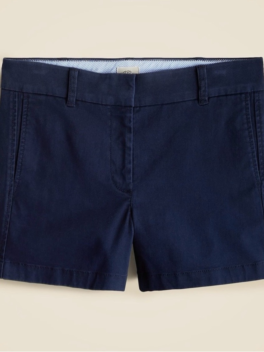 J. Crew 4” Navy Classic Chino Women’s Cotton Shorts - size 12